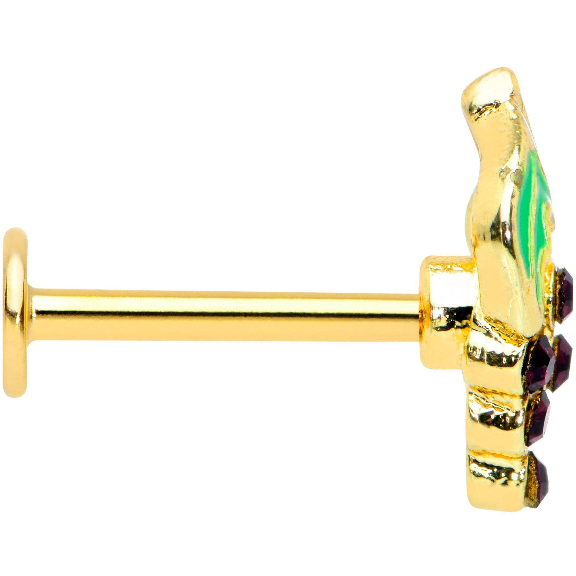 BodyCandy 16G 5/16 Gold Tone Delicious Grapes Fruit Labret Monroe Tragus — lifestyle context
