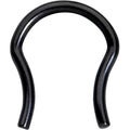 BodyCandy 14G 5/8 ASTM F-136 Black Titanium Septum Retainer — main product shot