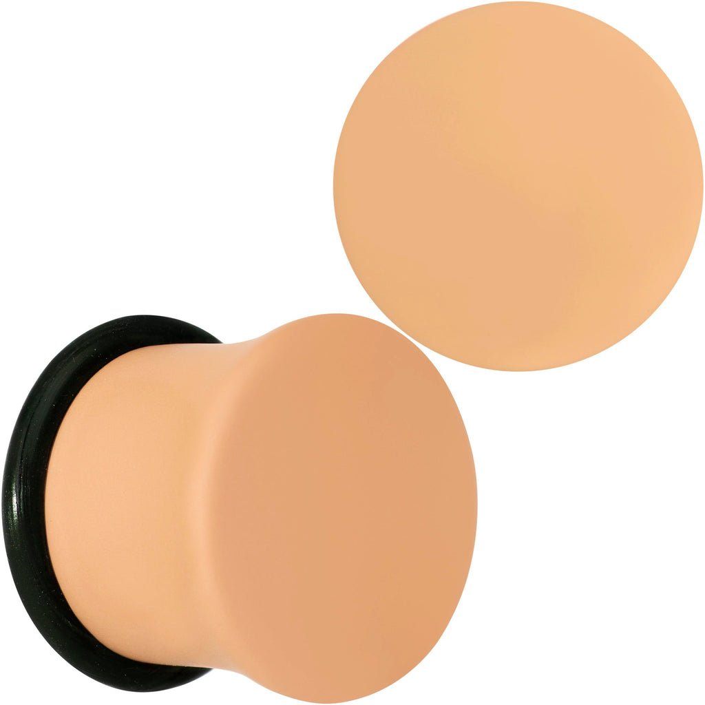 BodyCandy Terrific Tan Matte Acrylic Single Flare Plug Set — feature highlight