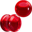 BodyCandy Acrylic Fake Blood Filled Halloween Saddle Plug Set 0G to 1 Inch — in-use photo