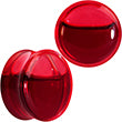 BodyCandy Acrylic Fake Blood Filled Halloween Saddle Plug Set 0G to 1 Inch — comparison shot