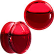 BodyCandy Acrylic Fake Blood Filled Halloween Saddle Plug Set 0G to 1 Inch — fabric or material detail