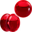 BodyCandy Acrylic Fake Blood Filled Halloween Saddle Plug Set 0G to 1 Inch — color detail