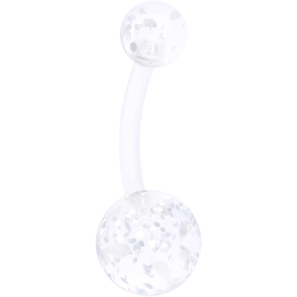 BodyCandy White Faux Opal Clear Gem Rose Gold Tone Aurora Belly Ring Set of 4 — lifestyle context