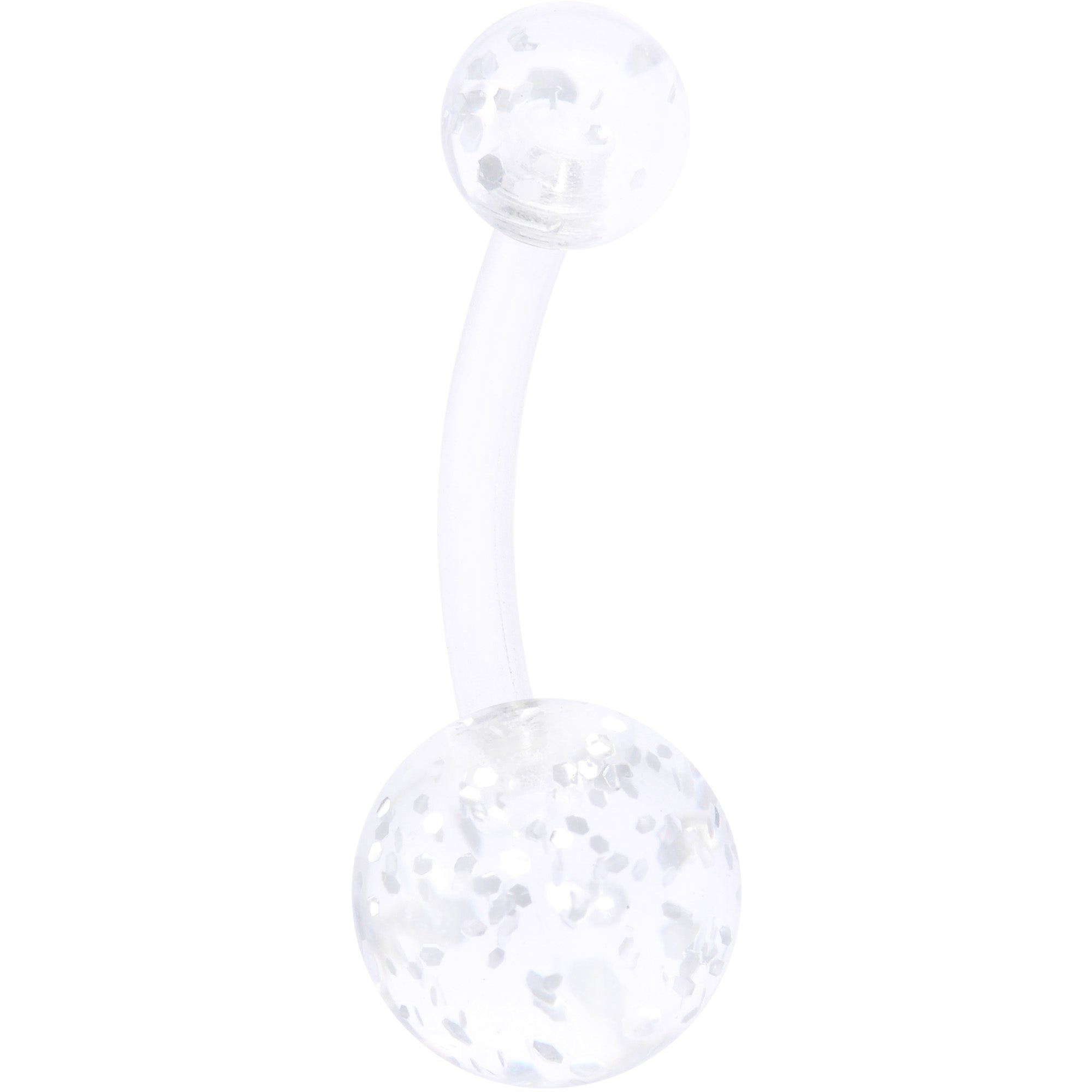 BodyCandy White Faux Opal Clear Gem Rose Gold Tone Aurora Belly Ring Set of 4 — lifestyle context