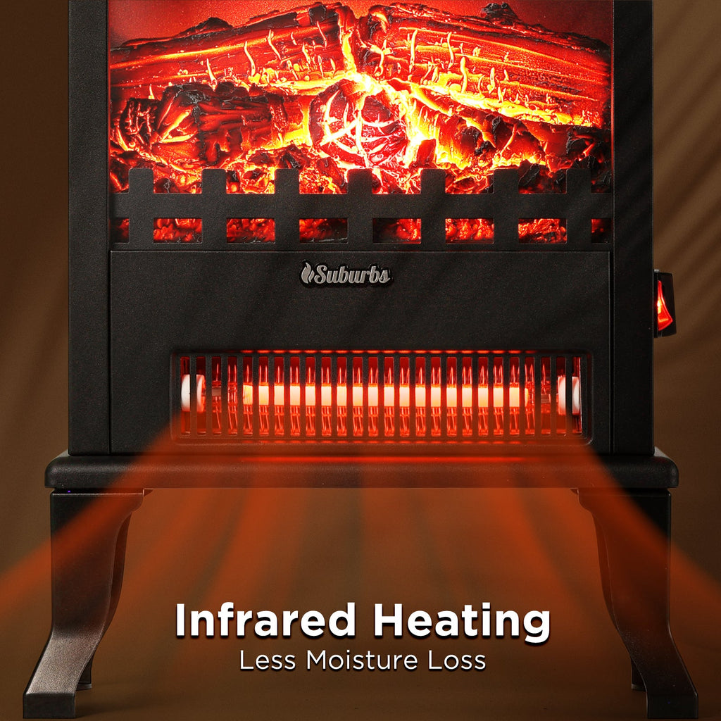 Suburbs TS17Q Electric Fireplace Stove Heater – TURBRO, view 3
