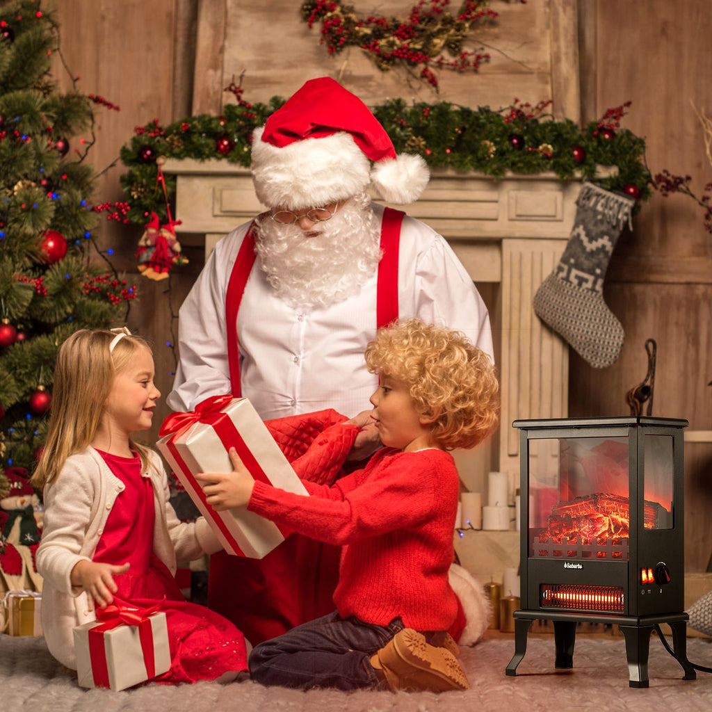 (Open Box) Suburbs TS17Q Electric Fireplace Stove Heater – TURBRO, view 7