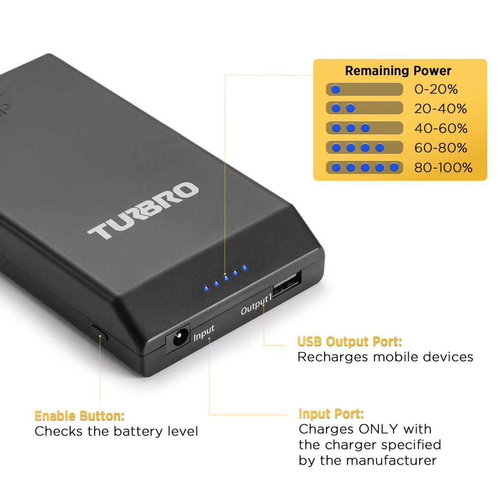 AirSupply MS12 Replacement Battery, 19,200mAh Rechargeable, 50-Hour Runtime – TURBRO, view 6