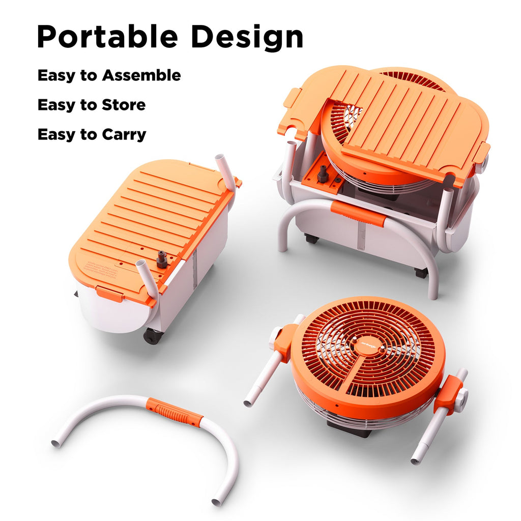 (Open Box) AirSupply MS12 Portable Mist Fan, 19,200mAh Battery & 2.9-Gallon Tank – TURBRO, view 18