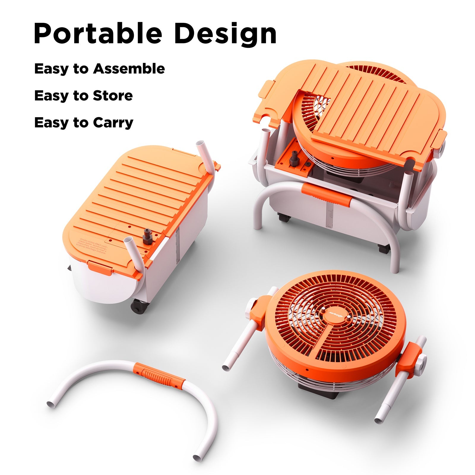 (Open Box) AirSupply MS12 Portable Mist Fan, 19,200mAh Battery & 2.9-Gallon Tank – TURBRO, view 18
