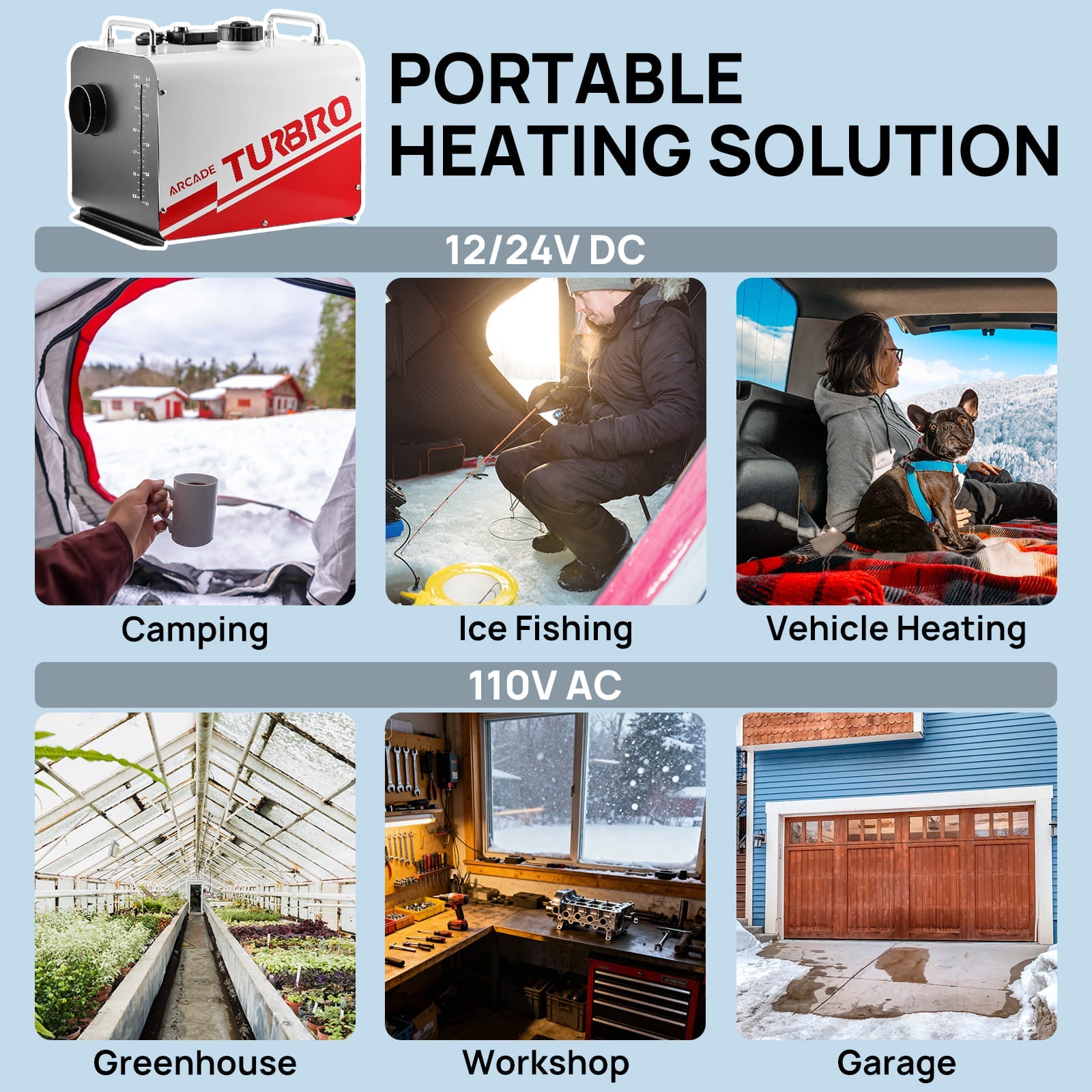 Arcade H8BP Diesel Heater - European version – TURBRO, view 8