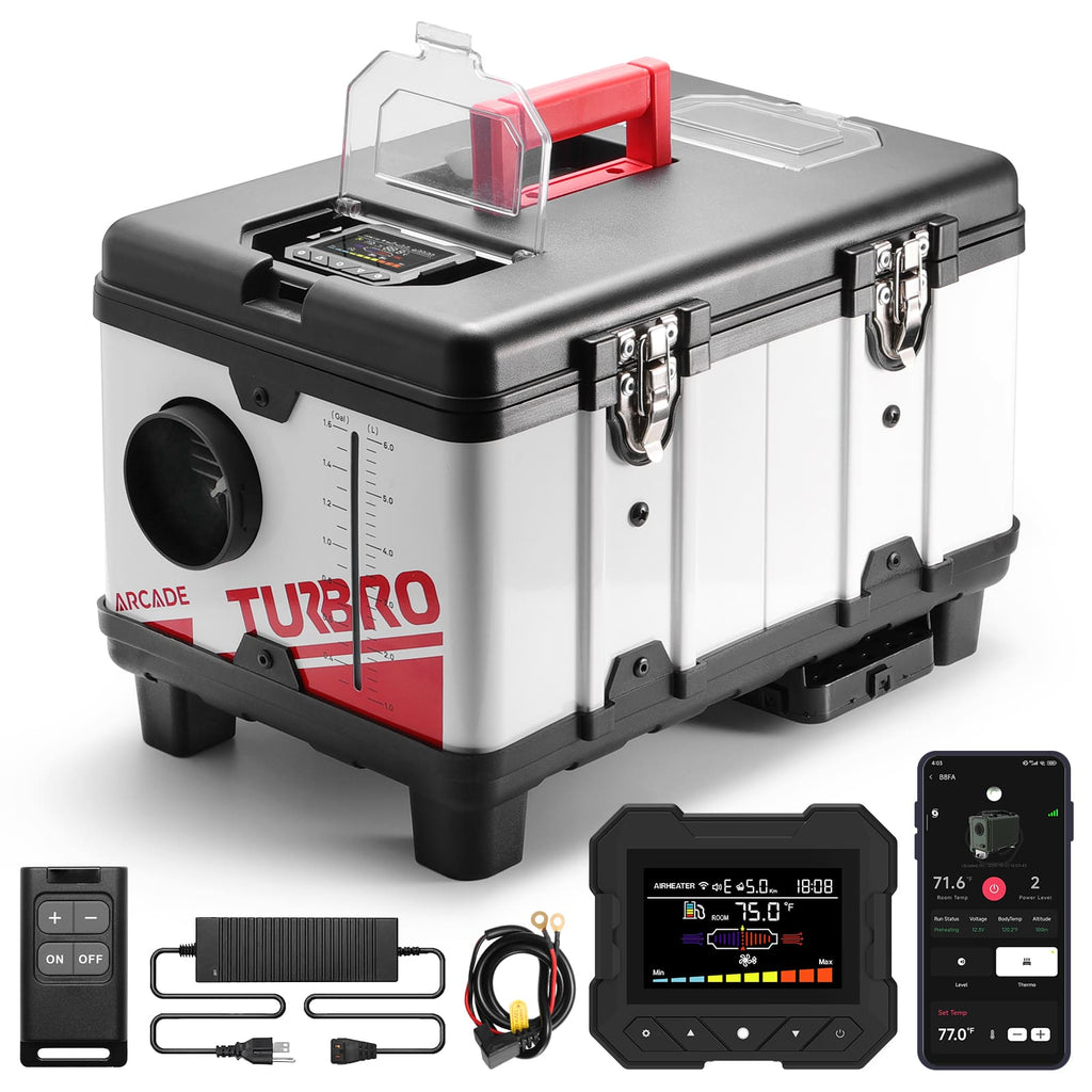 Arcade T8BP Diesel Heater, 9kW Triple Power, Toolbox Design – TURBRO