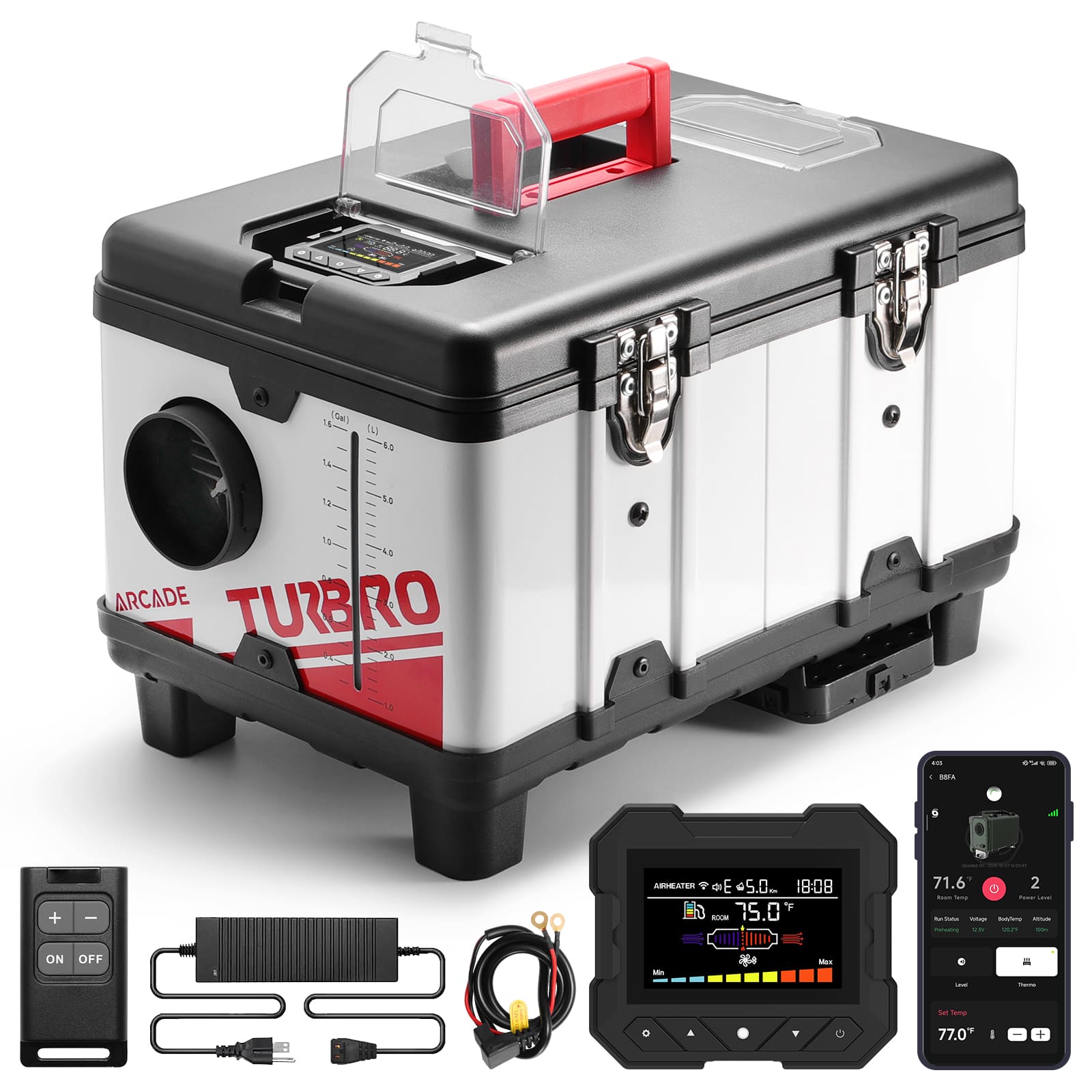 Arcade T8BP Diesel Heater, 9kW Triple Power, Toolbox Design – TURBRO