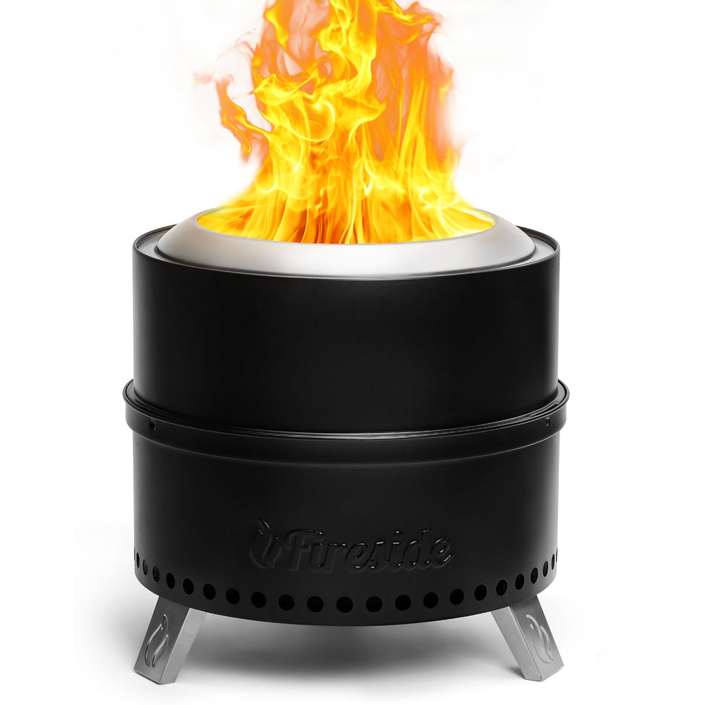 Pluto R19-PG Smokeless Outdoor Fire Pit - Painted Black – TURBRO, view 2