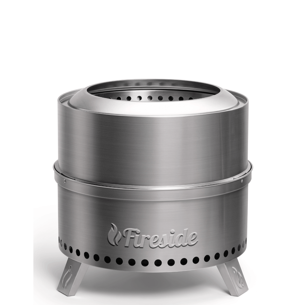 Pluto R19-SS Smokeless Outdoor Fire Pit - Stainless Steel – TURBRO