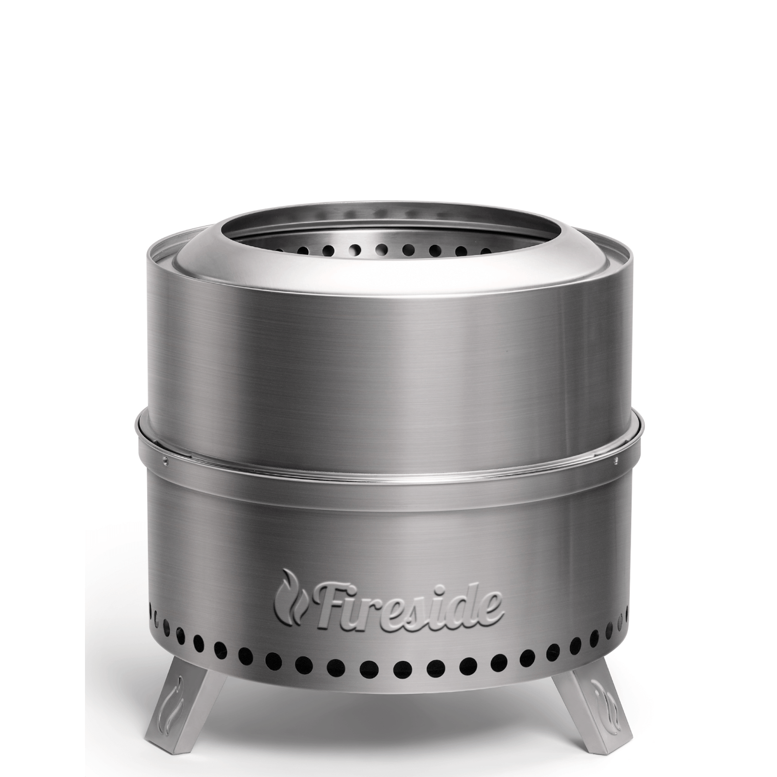 Pluto R19-SS Smokeless Outdoor Fire Pit - Stainless Steel – TURBRO