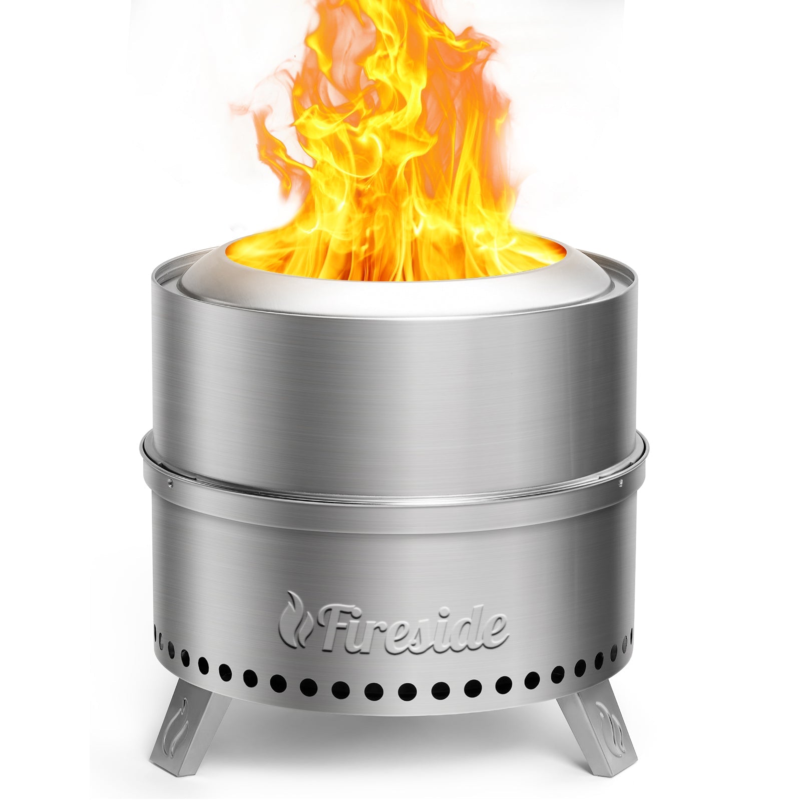 Pluto R19-SS Smokeless Outdoor Fire Pit - Stainless Steel – TURBRO, view 2