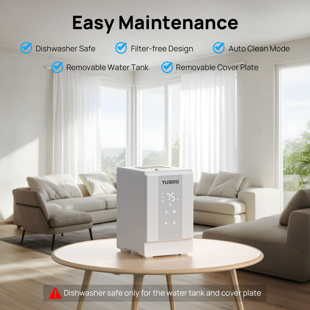Greenland 4L Stainless Steel Steam Warm Mist Humidifier – TURBRO, view 4