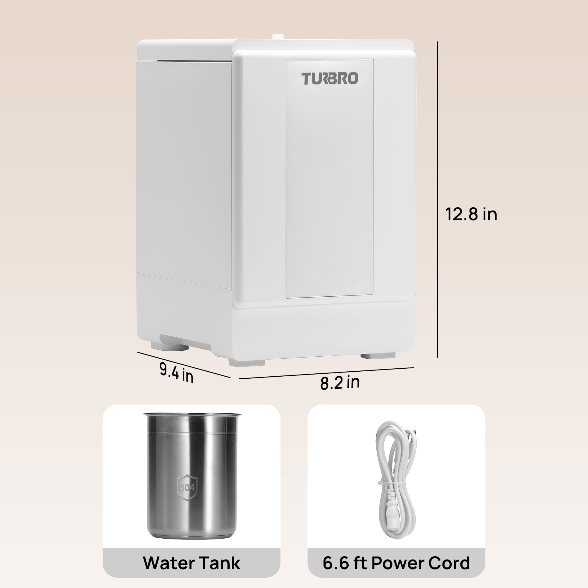 Greenland 4L Stainless Steel Steam Warm Mist Humidifier – TURBRO, view 7