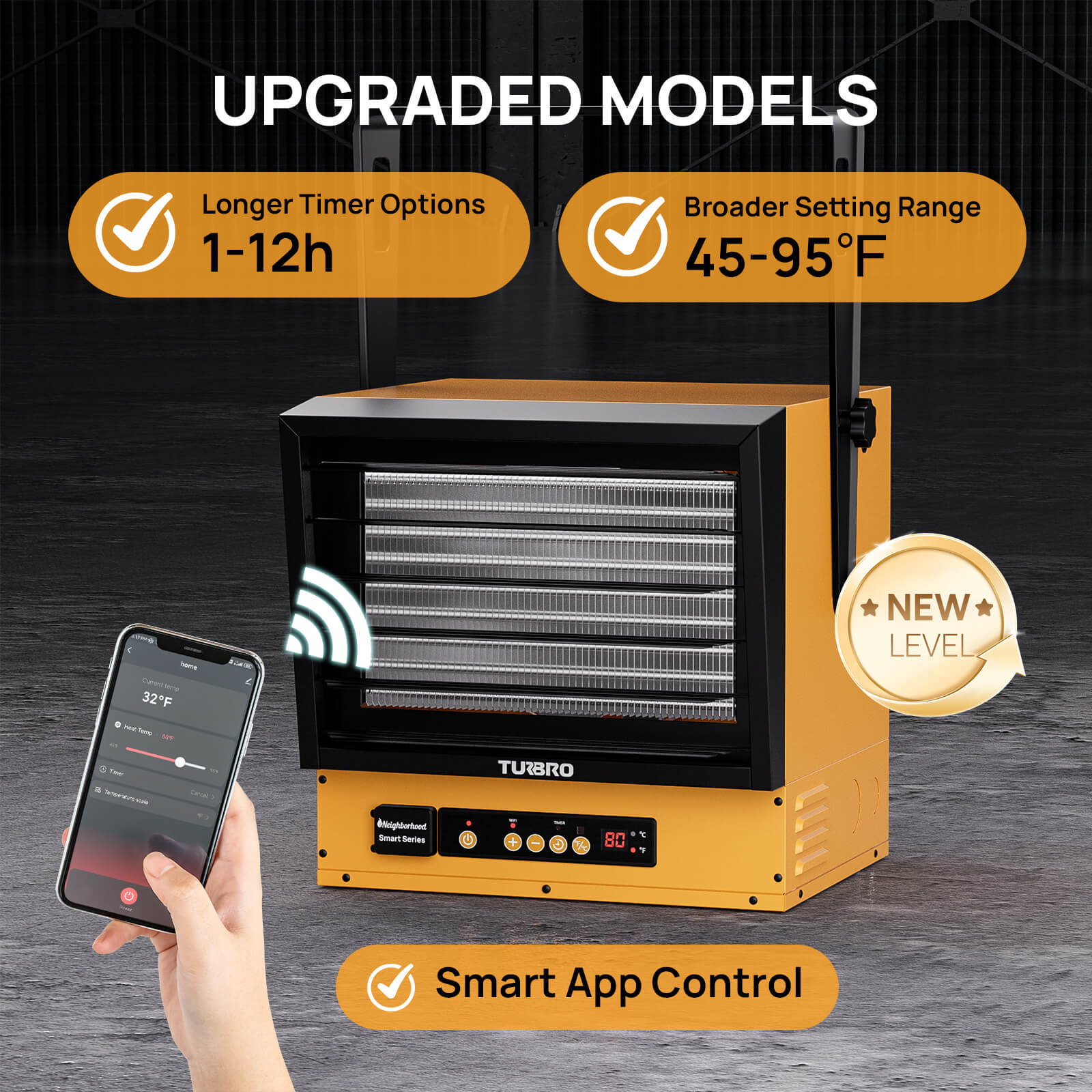Neighborhood GH10K & GH15K Smart Garage Heater - WiFi Enable – TURBRO, view 5