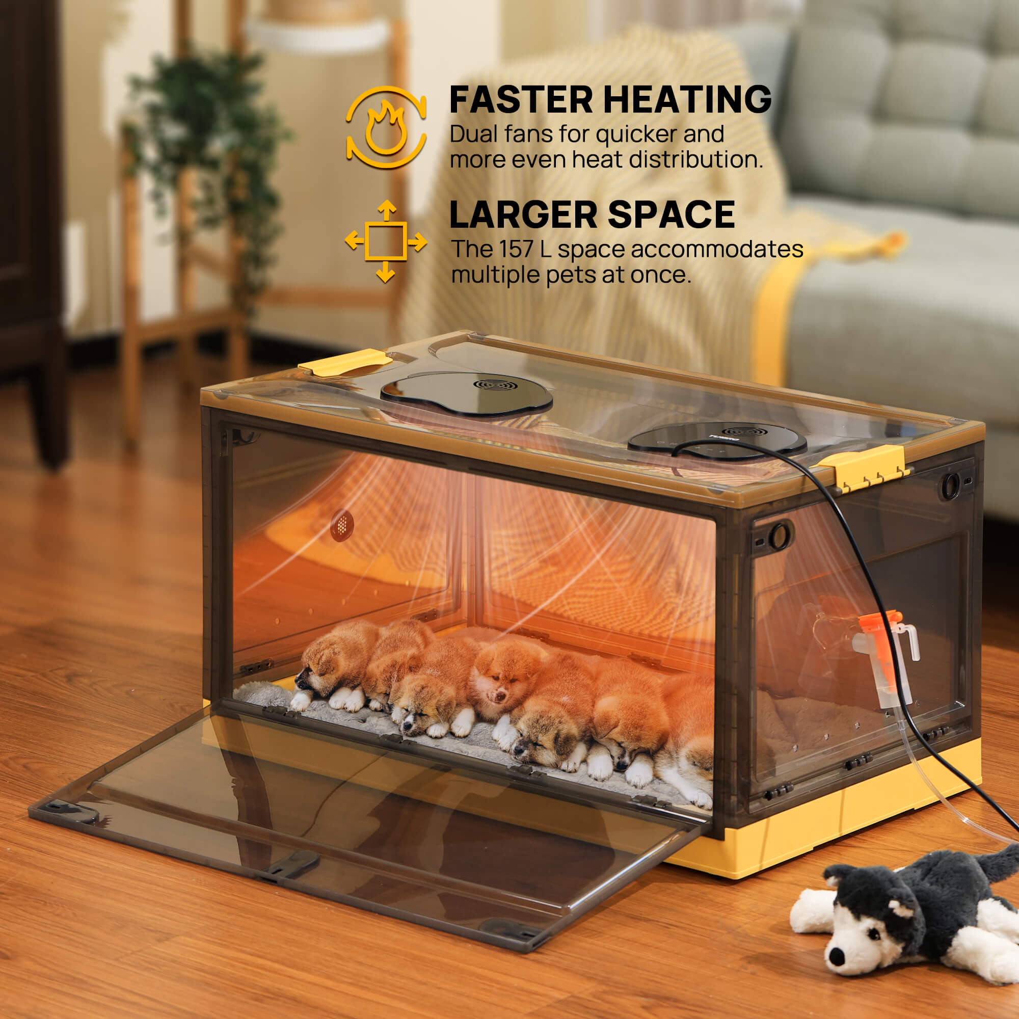 Neighborhood Pet Incubator, Grey Translucent – TURBRO, view 4