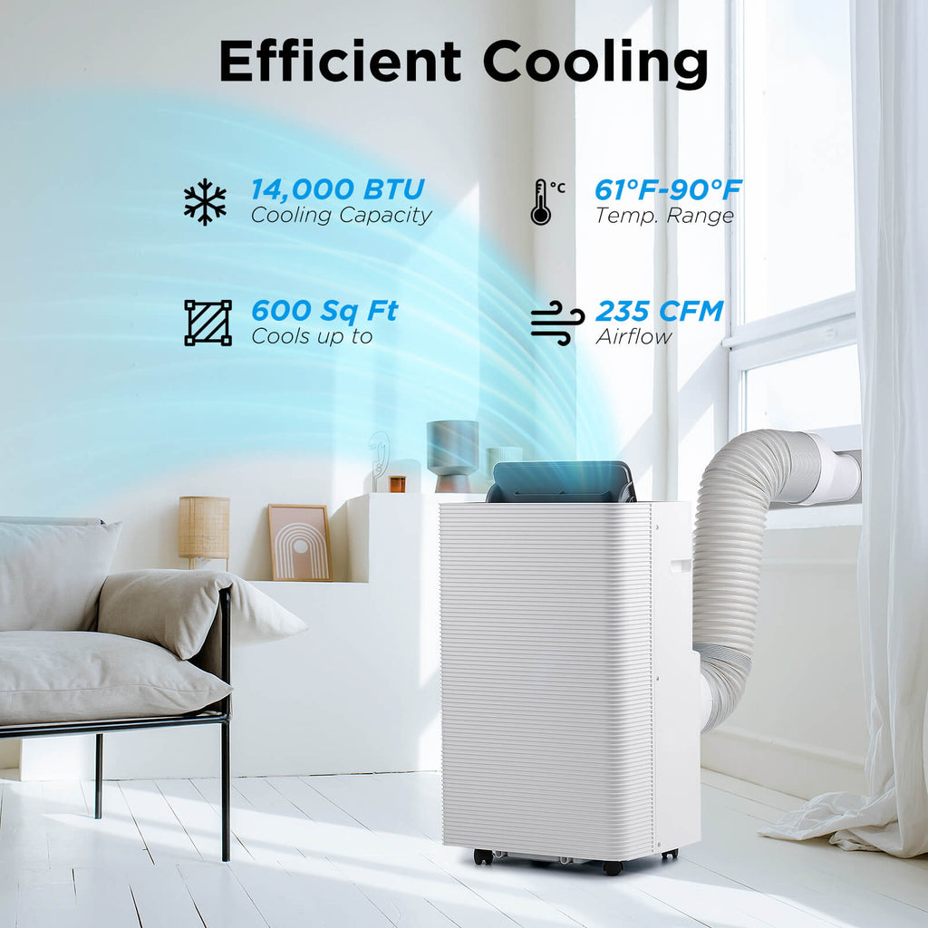 Finnmark 14,000 BTU WiFi Portable Air Conditioner – TURBRO, view 2