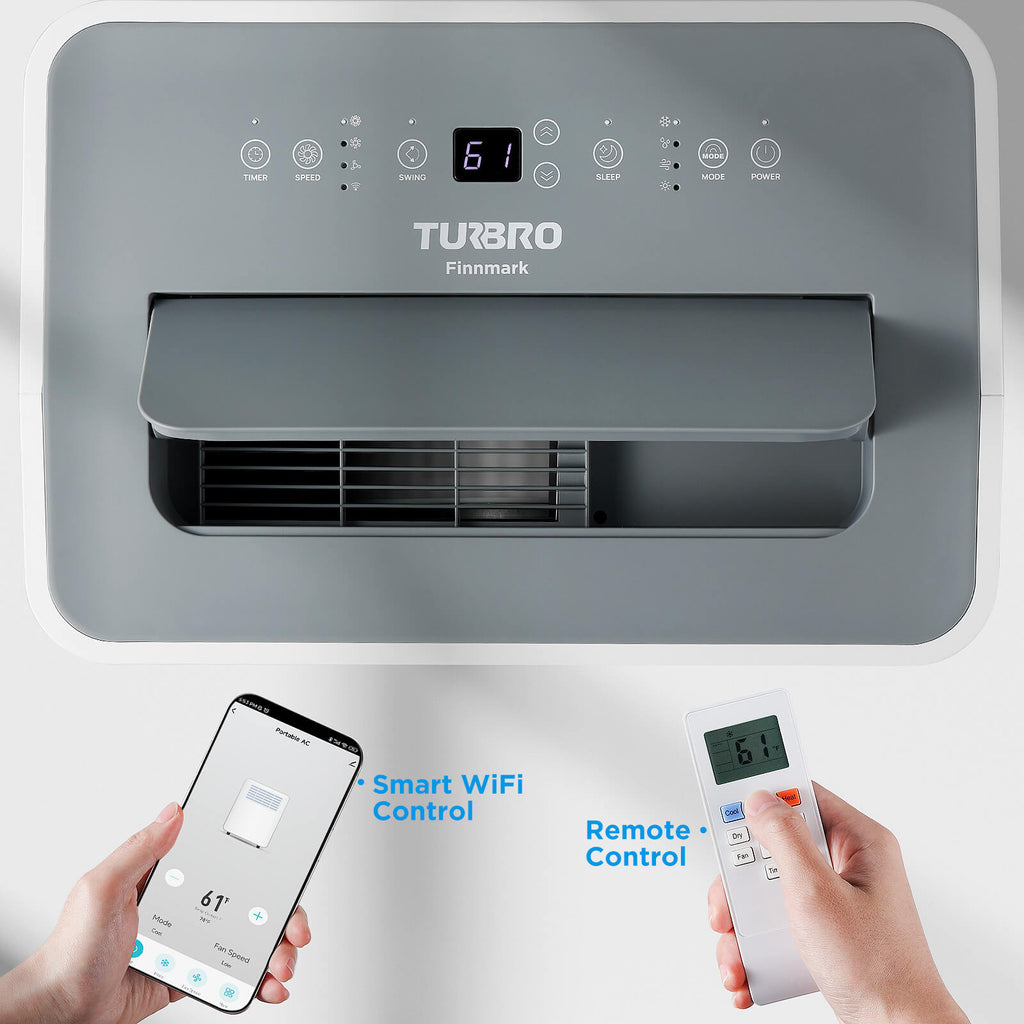 Finnmark 14,000 BTU WiFi Portable Air Conditioner – TURBRO, view 5