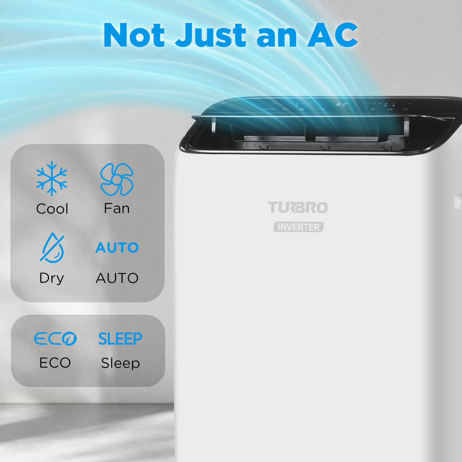 Greenland 14,000 BTU Inverter Portable Air Conditioner – TURBRO, view 5