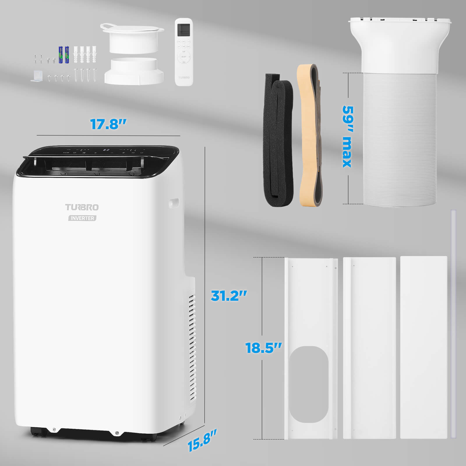 Greenland 14,000 BTU Inverter Portable Air Conditioner – TURBRO, view 6