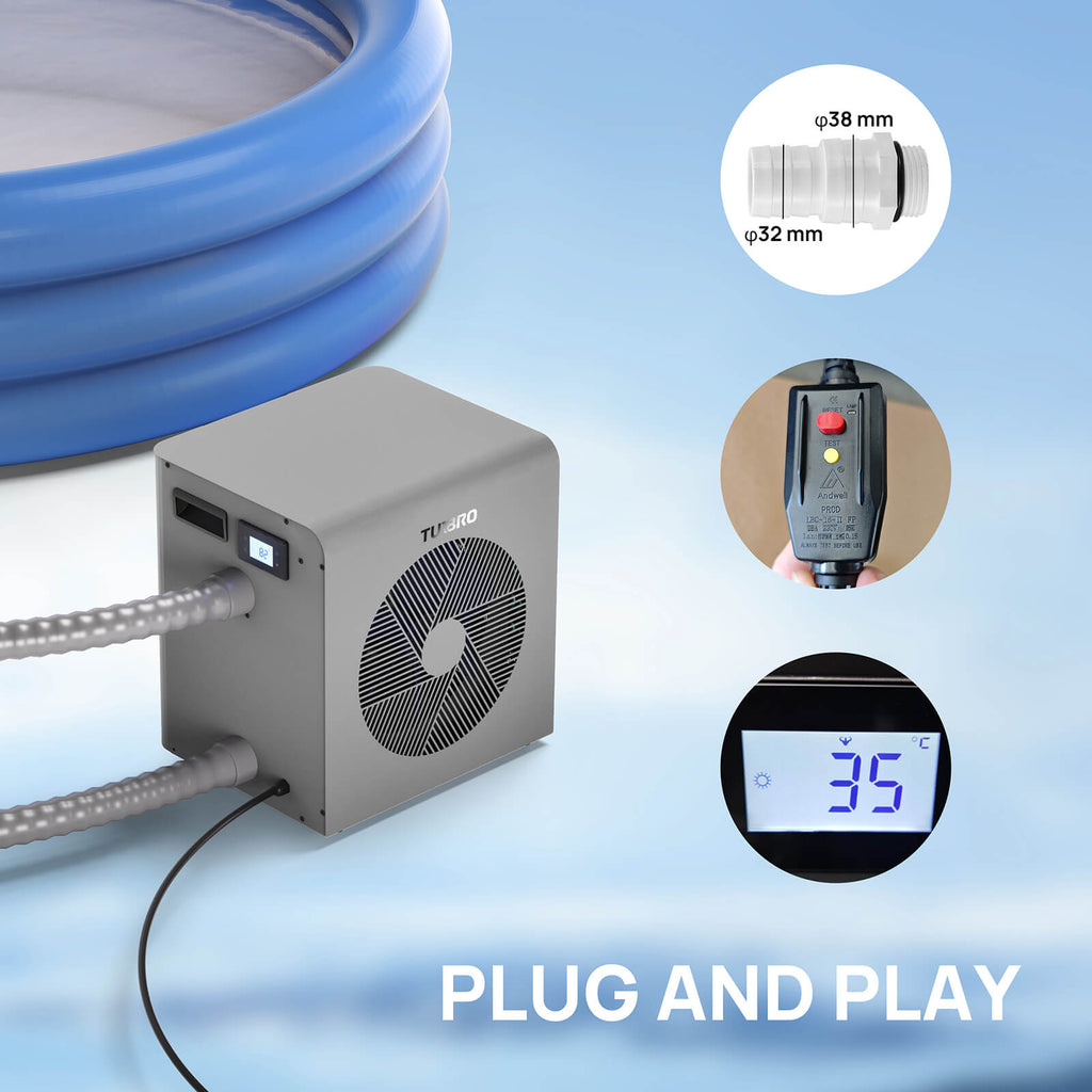 Beluga Inverter Pool Heat Pump - European version – TURBRO, view 6