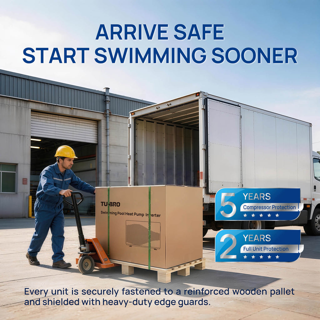 Beluga Inverter Pool Heat Pump, 33K/58K/100K BTU – TURBRO, view 6