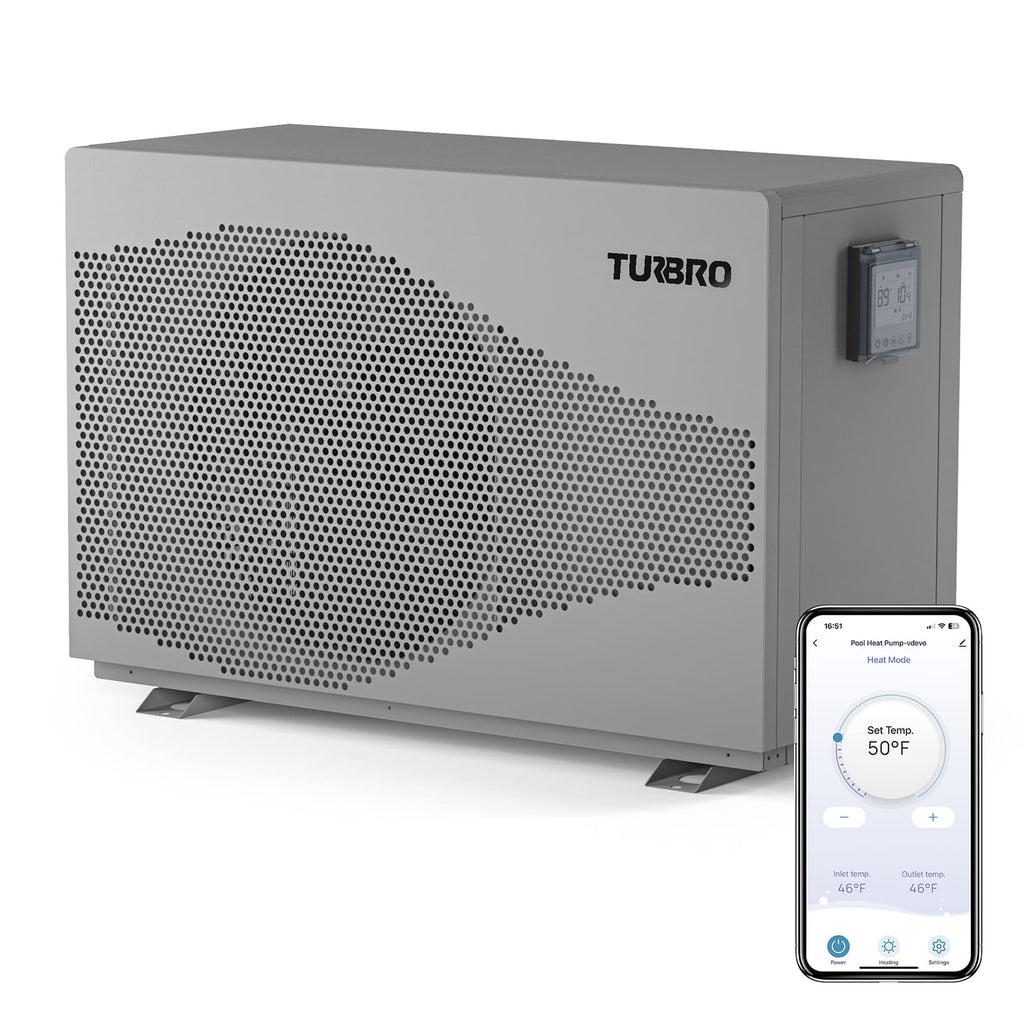 Beluga Inverter Pool Heat Pump, 33K/58K/100K BTU – TURBRO, view 7