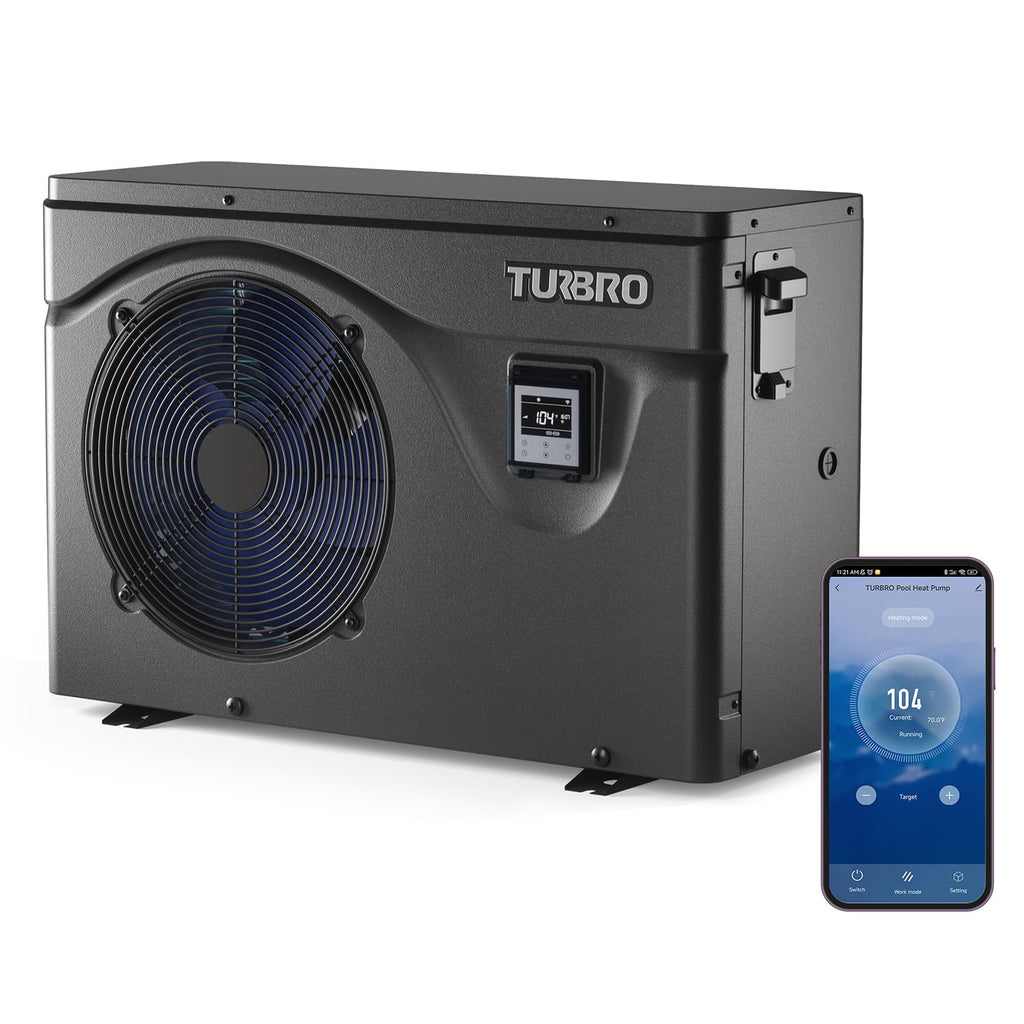 (Open Box) Beluga B50V/B75V Inverter Swimming Pool Heat Pump – TURBRO, view 2