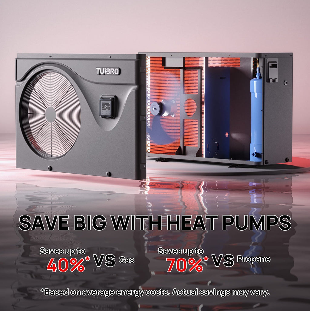 (Open Box) Beluga B50V/B75V Inverter Swimming Pool Heat Pump – TURBRO, view 6