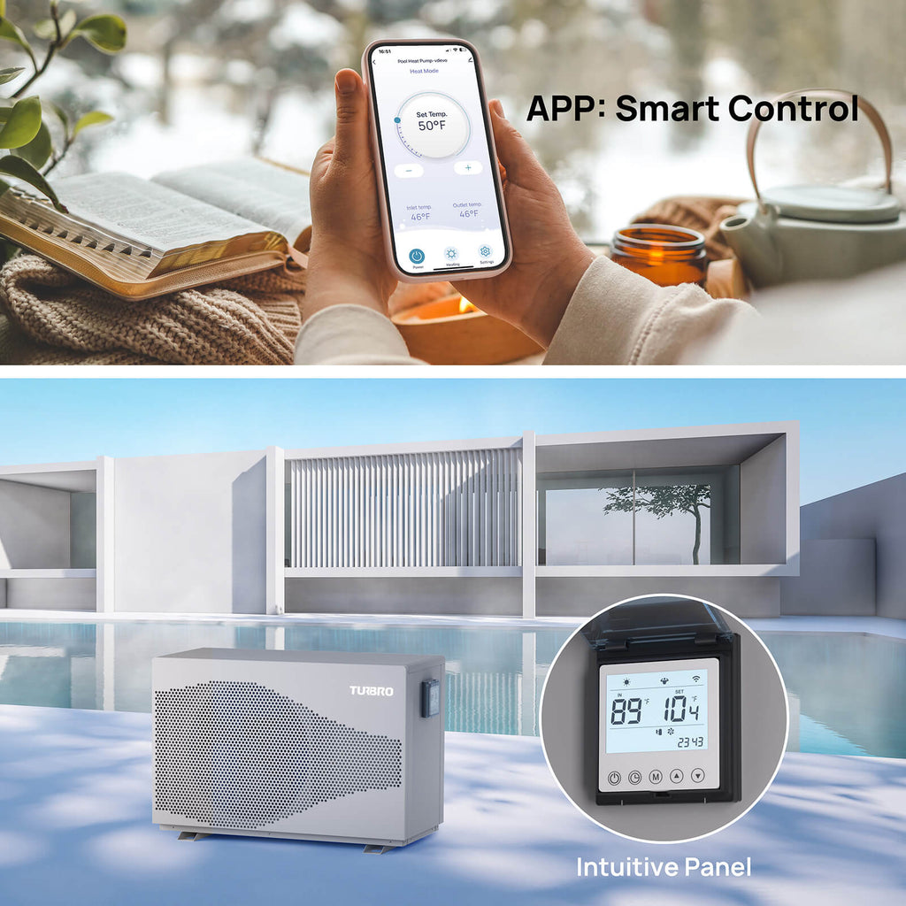 Beluga Inverter Pool Heat Pump, 33K/58K/100K BTU – TURBRO, view 4
