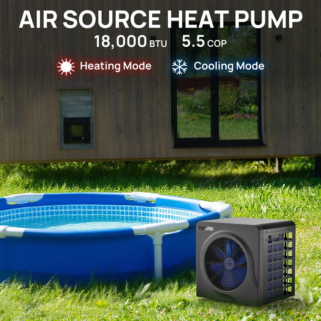 Manatee Pool Heat Pump, 18K BTU – TURBRO, view 4