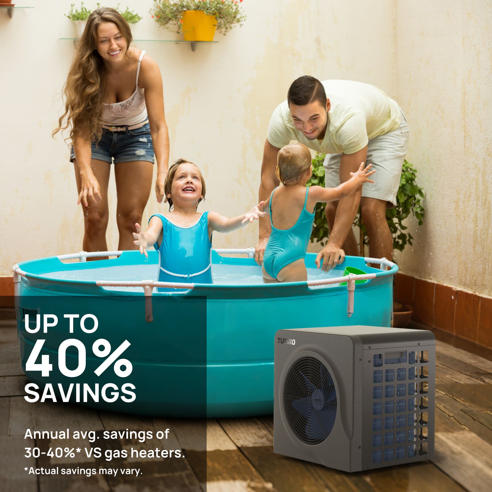Manatee Pool Heat Pump, 18K BTU – TURBRO, view 5