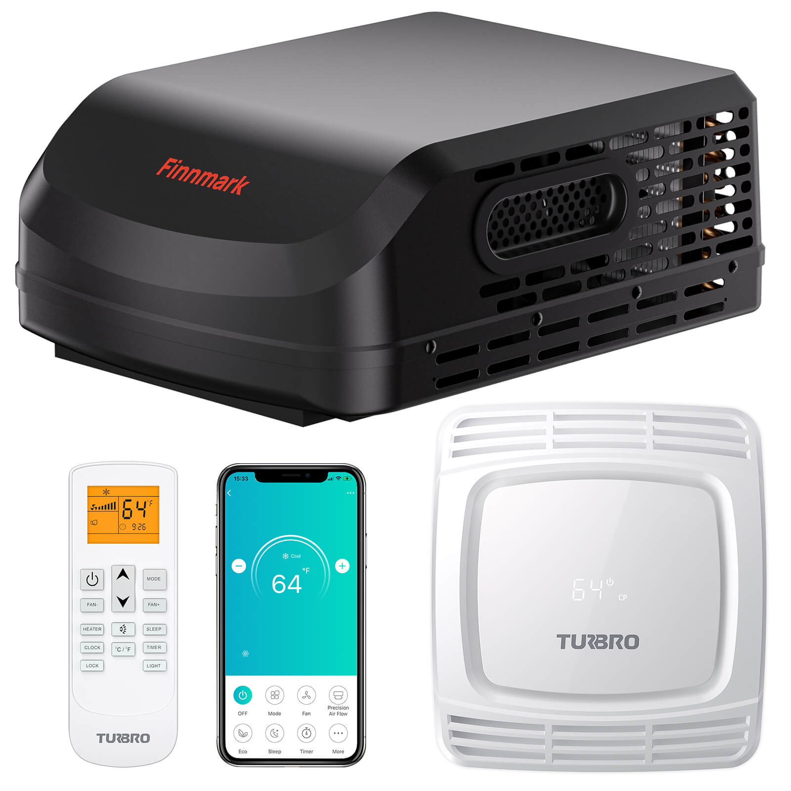 Finnmark 15,000 BTU Rooftop RV Air Conditioner – TURBRO