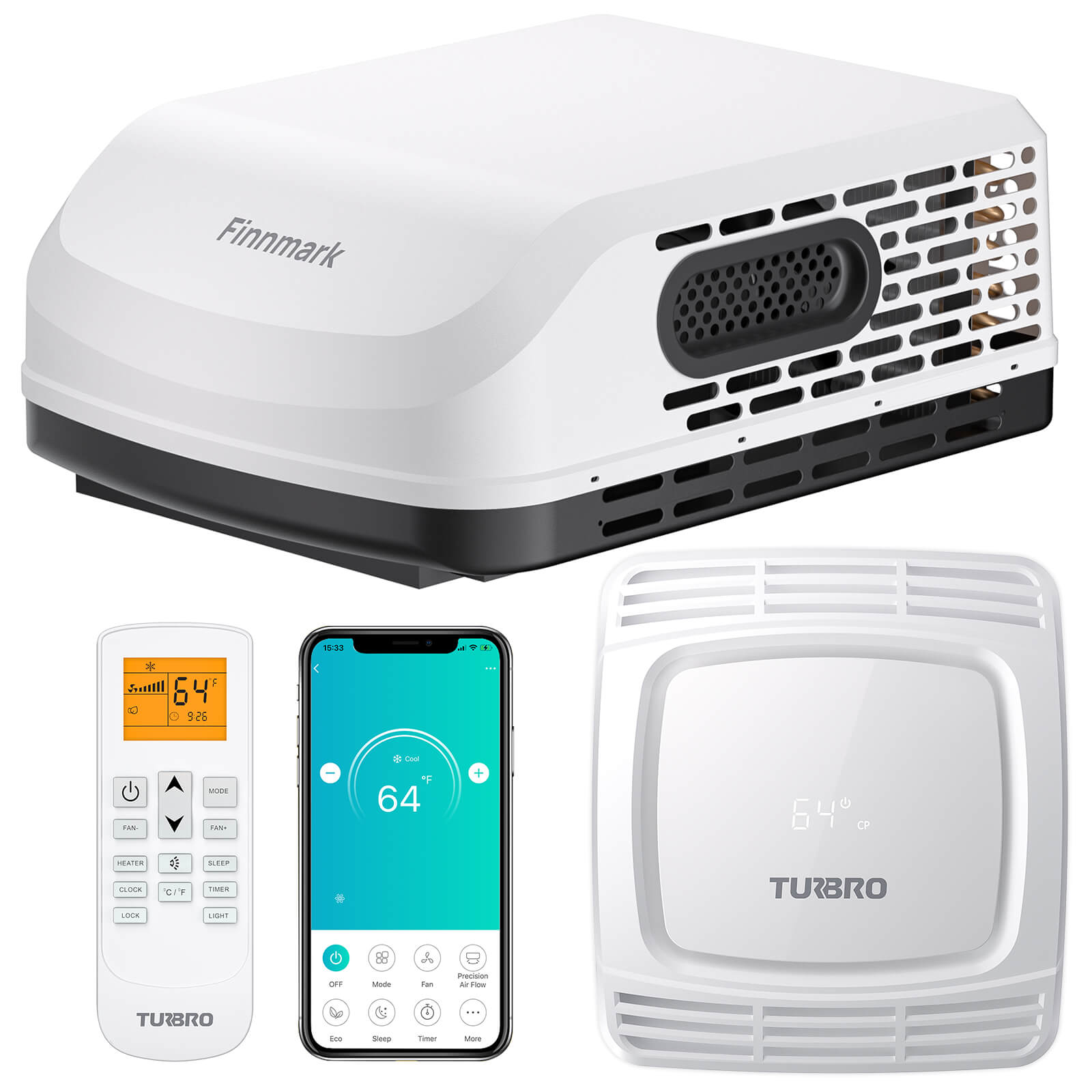 Finnmark 15,000 BTU Rooftop RV Air Conditioner – TURBRO, view 9