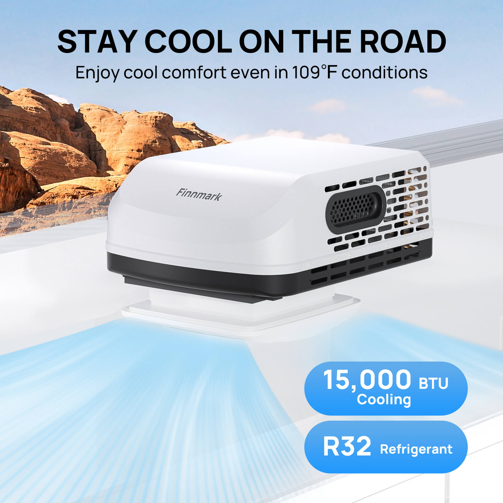 Finnmark 15,000 BTU Rooftop RV Air Conditioner – TURBRO, view 11