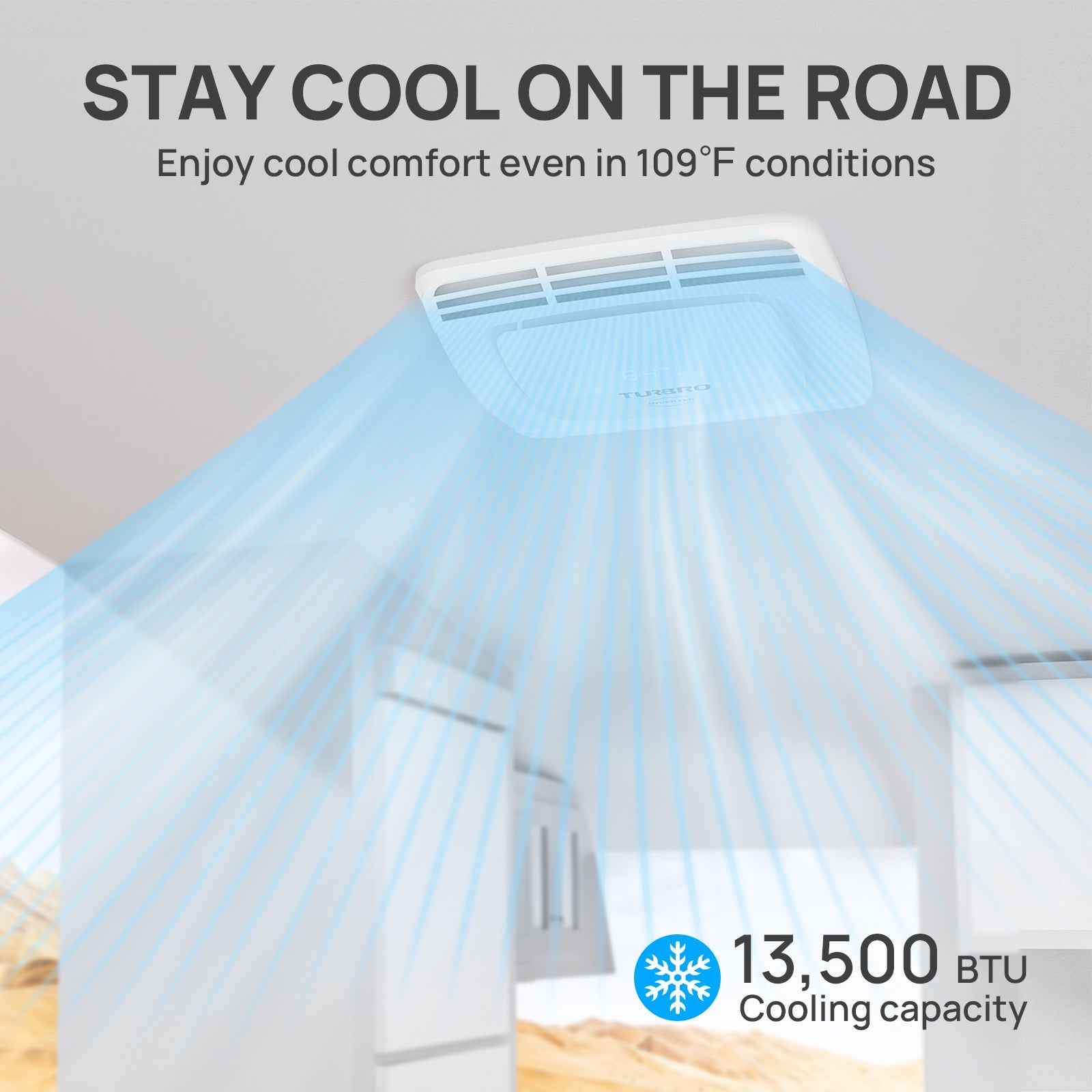 Greenland 13,500 BTU Inverter Rooftop RV Air Conditioner – TURBRO, view 6