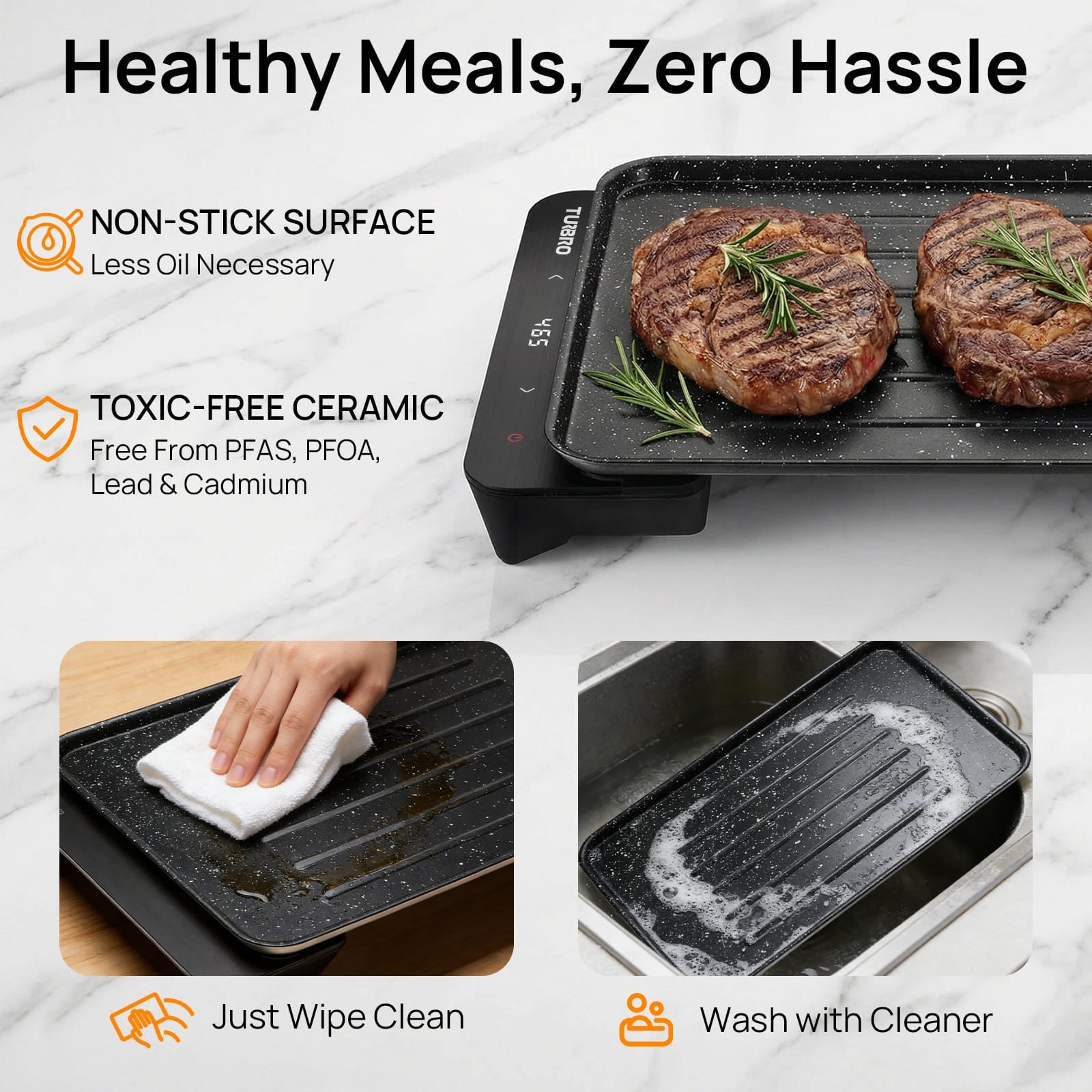 Neighborhood EG13 Electric Griddle – TURBRO, view 6