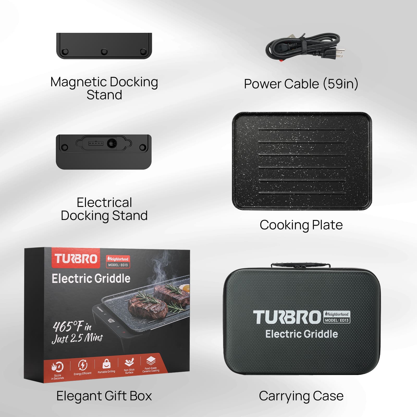 Neighborhood EG13 Electric Griddle – TURBRO, view 8