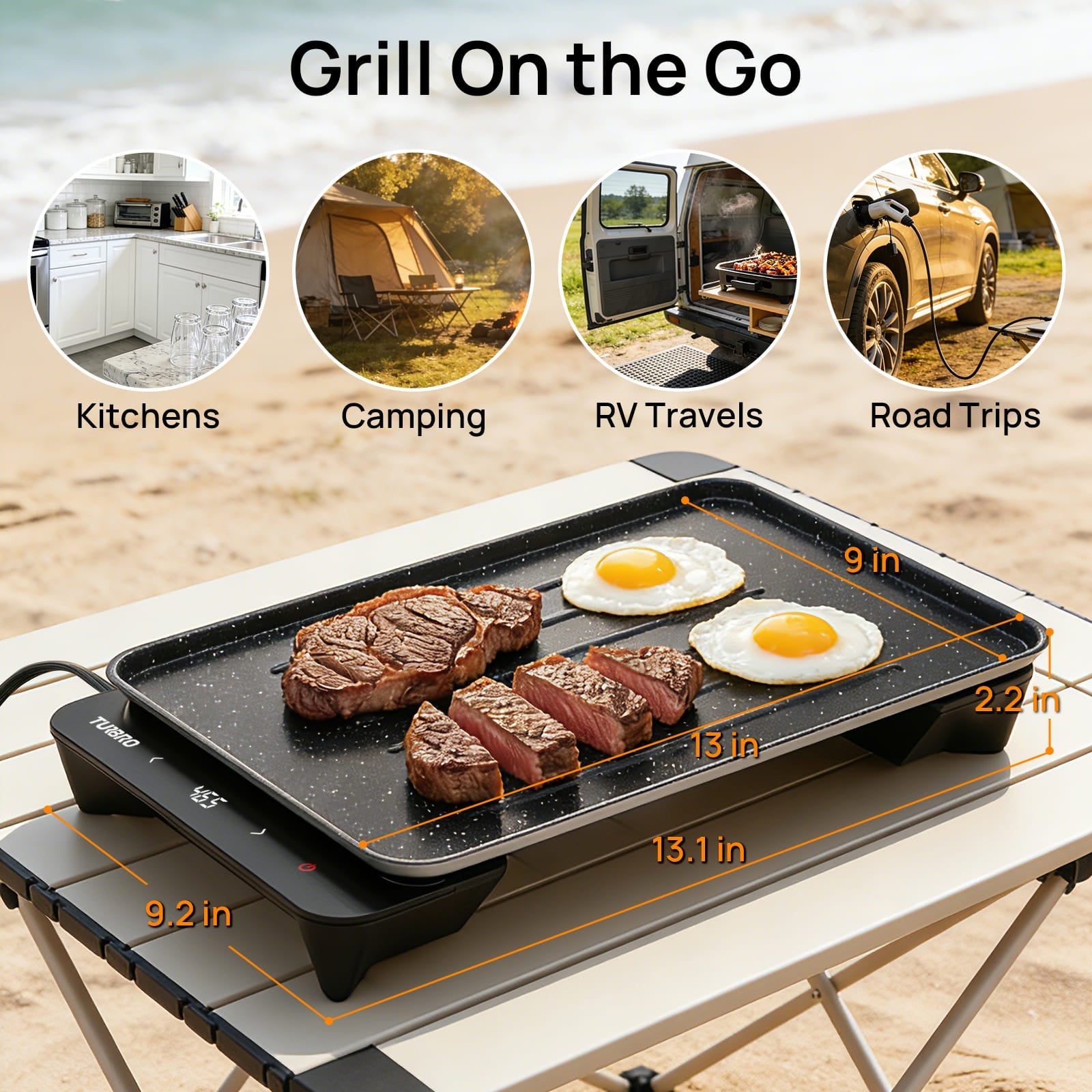 Neighborhood EG13 Electric Griddle – TURBRO, view 7