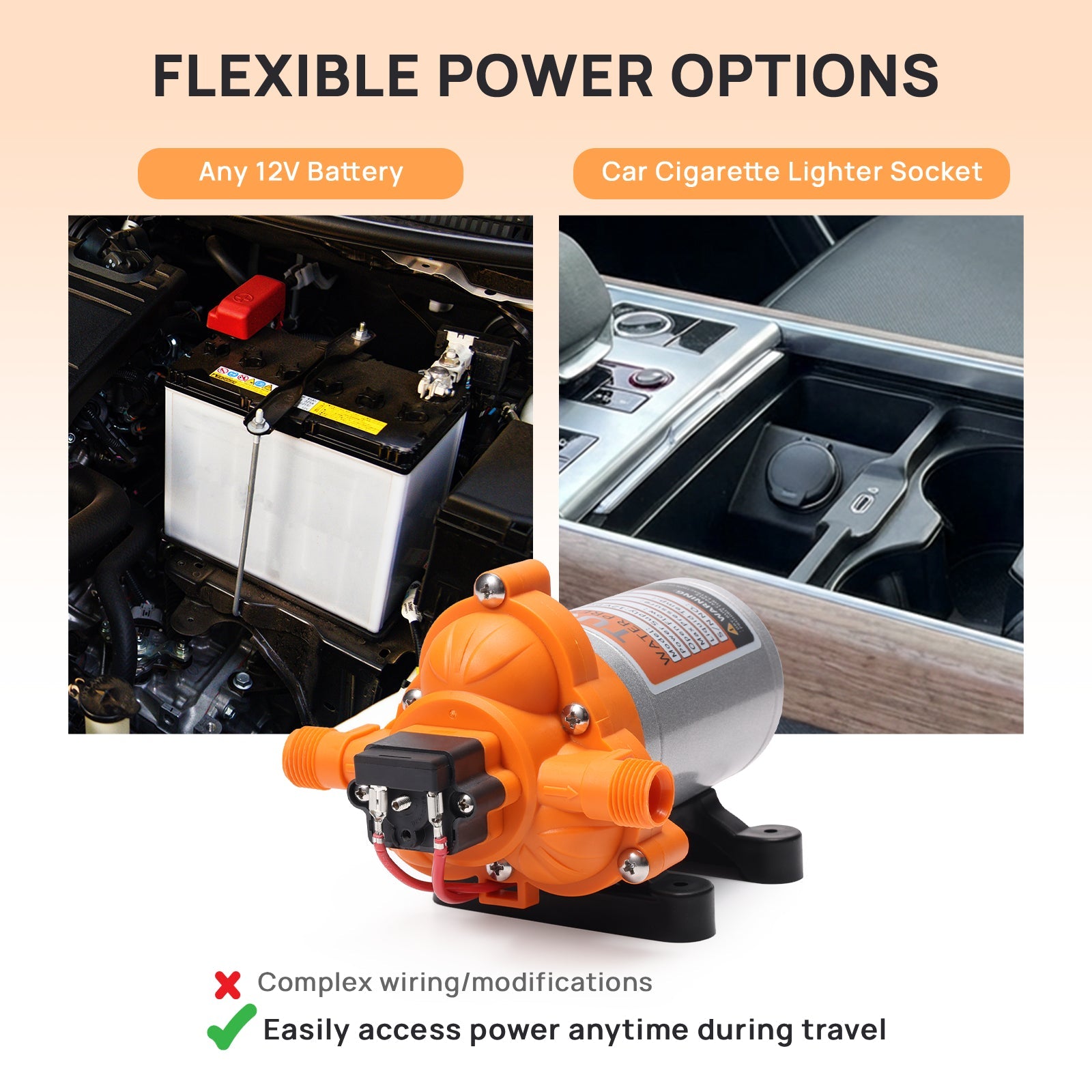 Rotorua RV Diaphragm Water Pressure Pump – TURBRO, view 5