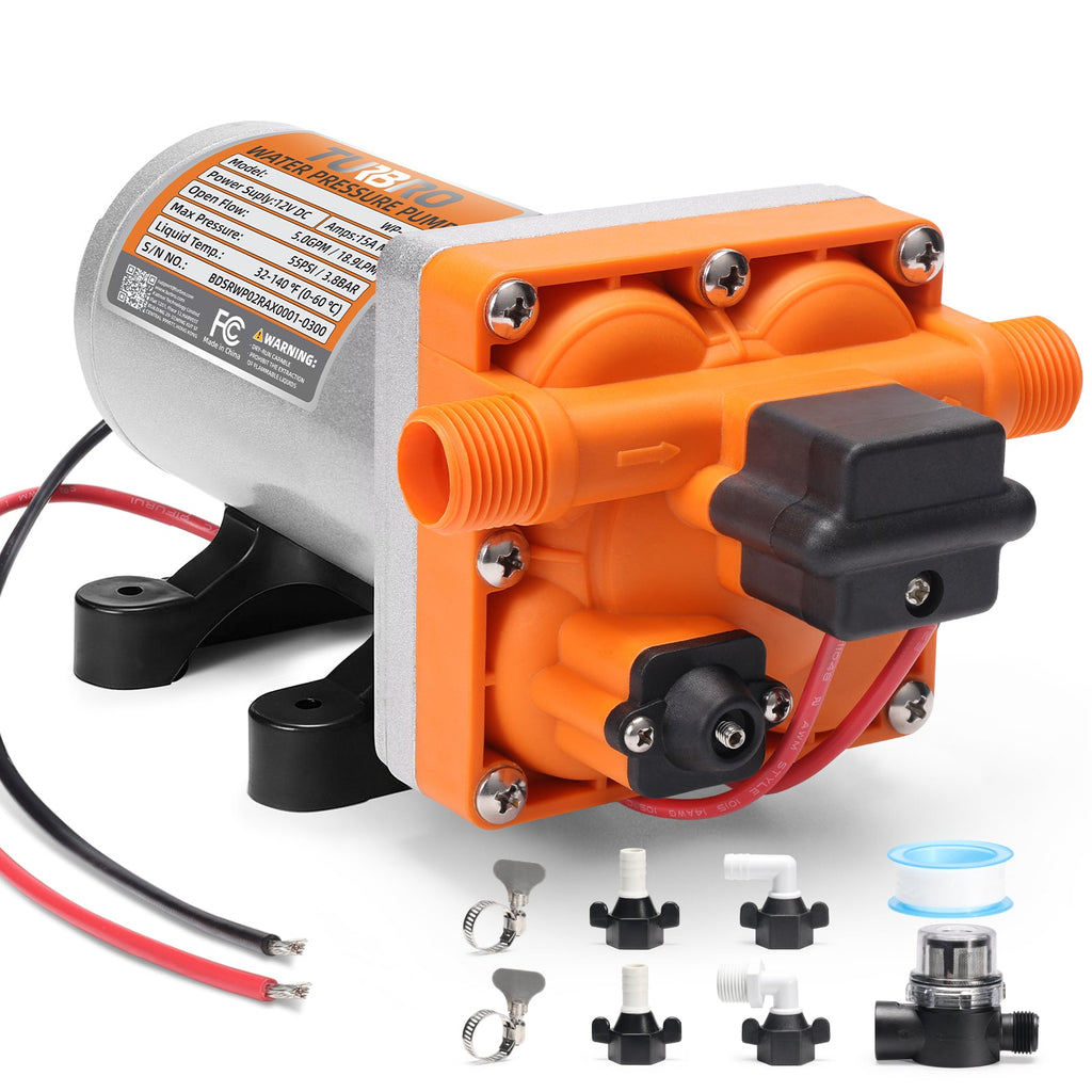 Rotorua RV Diaphragm Water Pressure Pump – TURBRO, view 11