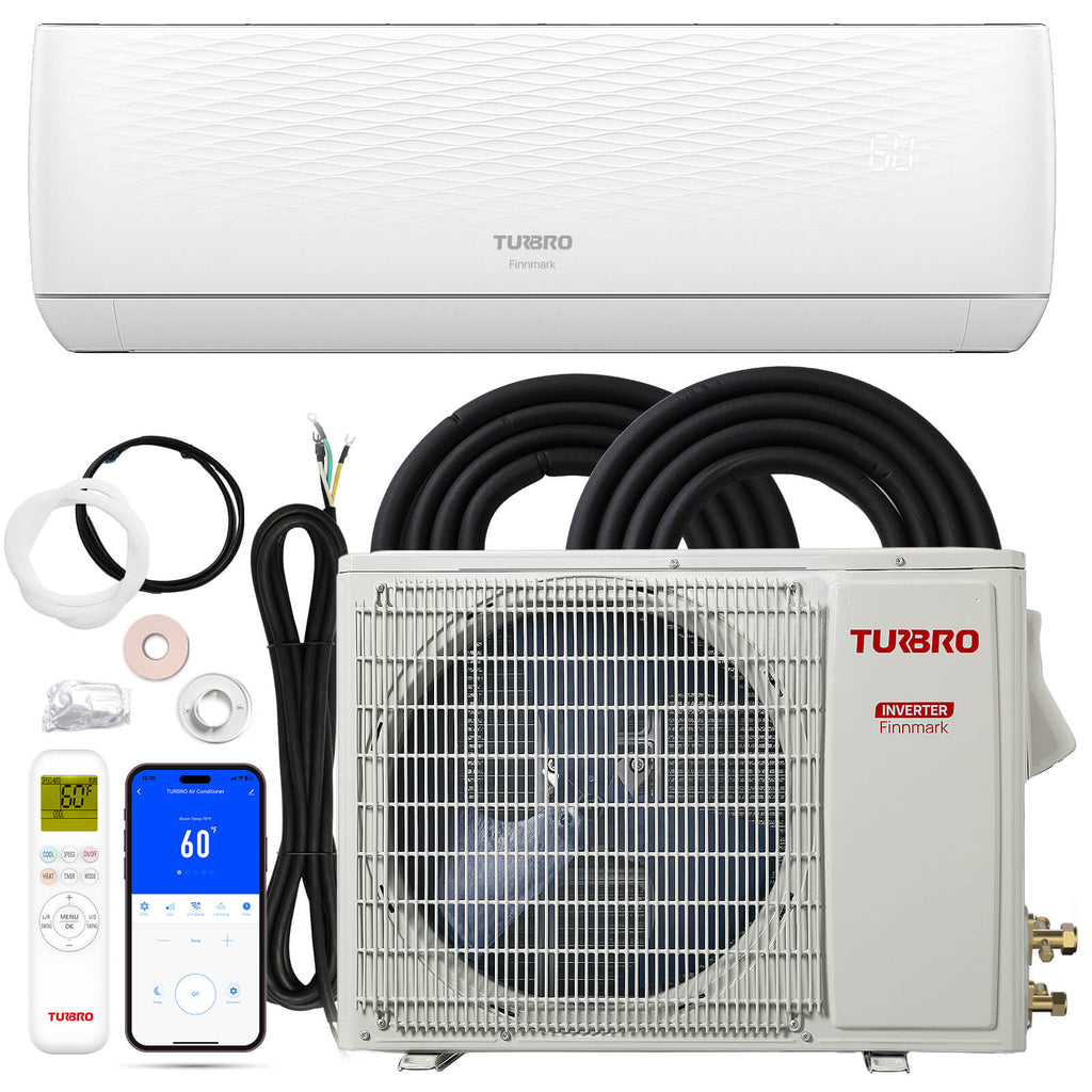 Finnmark 24,000 BTU Single Zone Mini Split AC (R32) – TURBRO