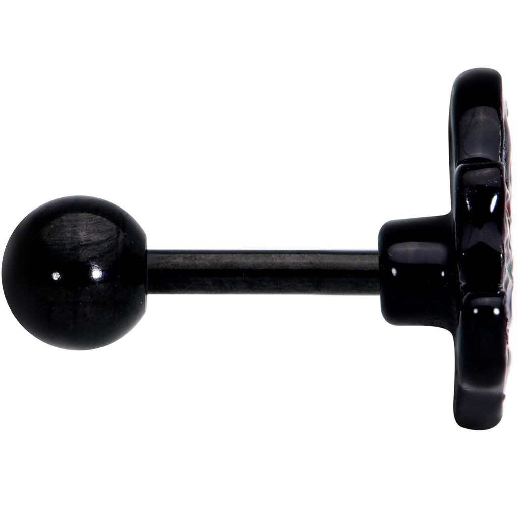 BodyCandy 16G 1/4 Black Watermelon Sloth Cartilage Tragus Earring — lifestyle context