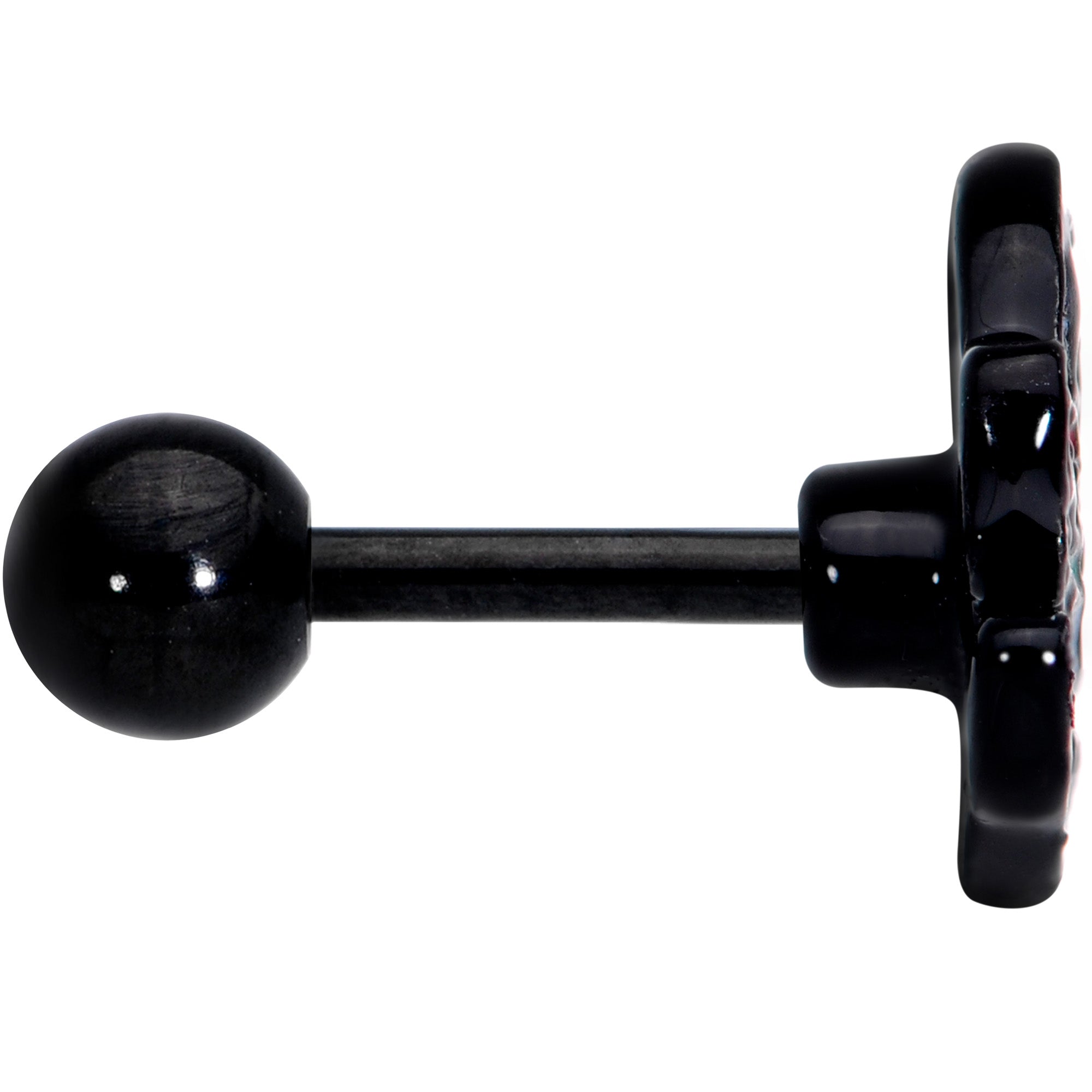BodyCandy 16G 1/4 Black Watermelon Sloth Cartilage Tragus Earring — lifestyle context