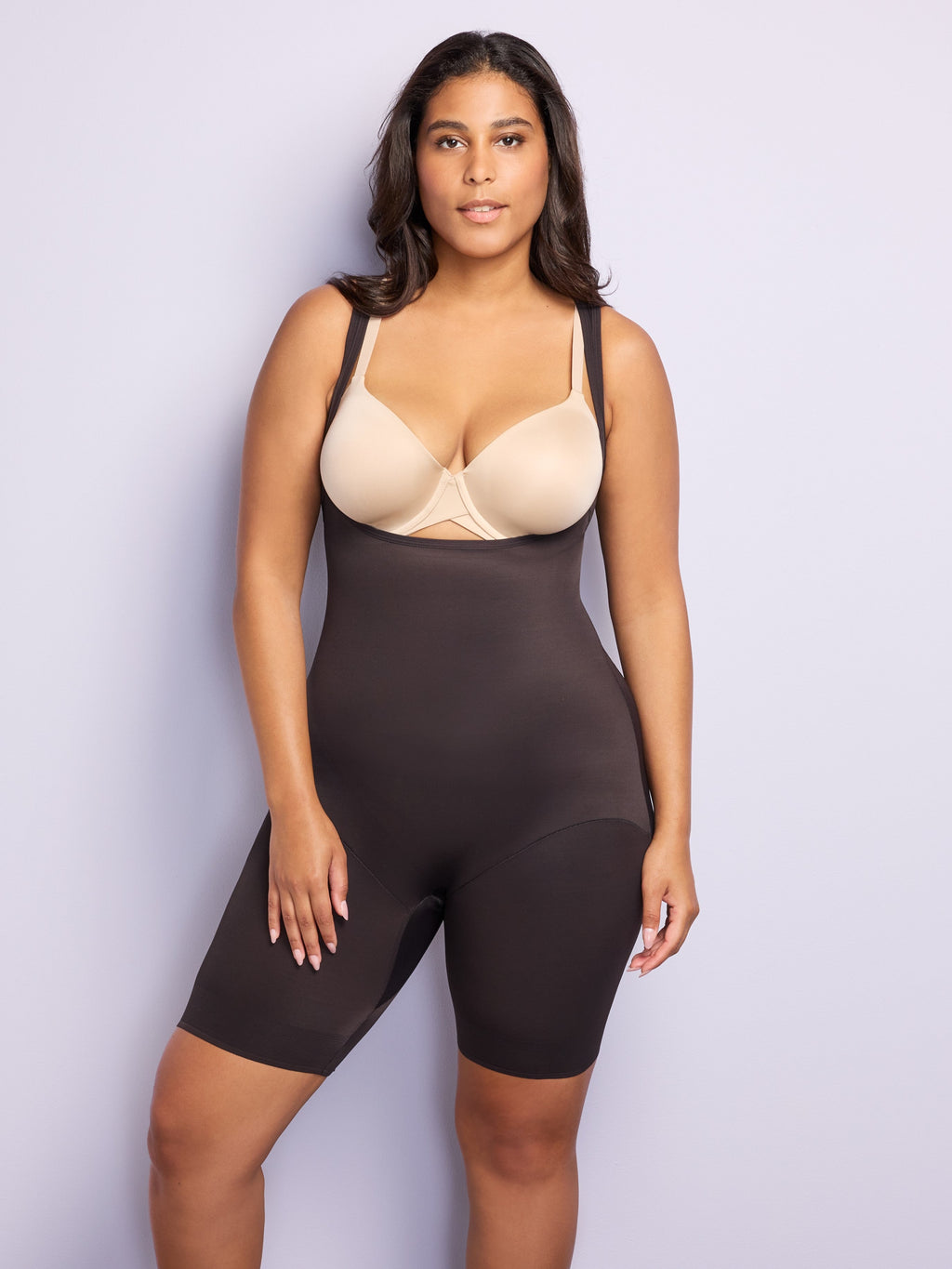 Unbelievable Comfort™ Open-Bust Thigh Slimmer Bodysuit